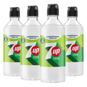 Sirop pentru bauturi SodaStream 7UP Zero, 4 x 440 ml, fara zahar