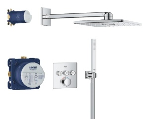 Sistem de dus GROHE Precision SmartControl 310, 31cm, cu termostat, cromat - Img 4