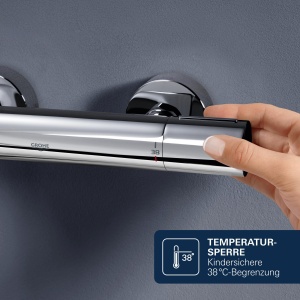 Sistem de dus GROHE Vitalio 210, crom, 9.5 lmin, cu termostat - Img 5
