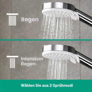 Sistem de dus hansgrohe Crometta E cu termostat, cap de dus 240 mm, crom - Img 5