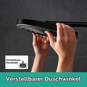 Sistem de dus hansgrohe Pulsify S Puro, Mattschwarz, 260 mm, EcoSmart - Img 9
