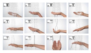 Sistem de dus hansgrohe Raindance E 300, 300x300 mm, crom, 3 tipuri de jeturi - Img 4