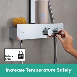 Sistem de dus hansgrohe Rainfinity 360 cu termostat ShowerTablet 350, crom - Img 4