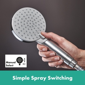 Sistem de dus hansgrohe Vernis Blend cu termostat, cap de dus 205 mm, crom - Img 7
