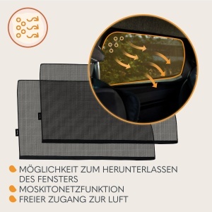 Sistem de protectie solara auto LIONELO SUNBLOCKER, 2 bucati, 60x48 cm, protectie UV - Img 7