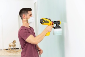 Sistem de pulverizare a vopselei WAGNER W 590 FLEXiO pentru vopsele, lacuri si glazuri pentru pereti si latex in interior si exterior, 15 m2-6 min, recipient 1300 ml/800 ml, 630 W - Img 7