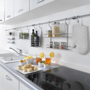 Sistem de rafturi Metaltex Hangeleiste City 60 cm, robust, inoxidabil, design satin - Img 2