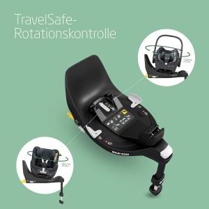 Sistem de scaune auto Maxi-Cosi FamilyFix 360, ISOFIX, rotire 360, pentru 0-4 ani, Negru - Img 4