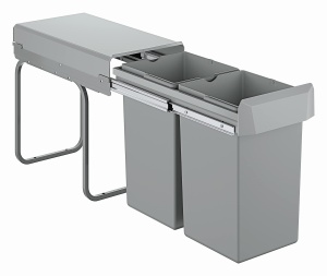 Sistem de sortare deseuri GROHE Blue 30 cm, 2 x 15 l, gri