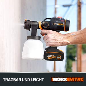 Sistem de vopsire Worx Nitro WX020 20V Motor fara perii 3 modele de pulverizare - Img 6
