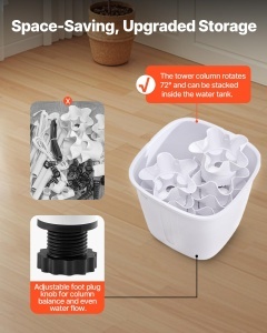 Sistem hidroponic VEVOR VV2-6C-EU 30 sloturi lumina LED 16W design compact - Img 6