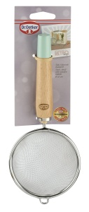 Sita cu Maner din Lemn Dr. Oetker 10 cm, Design Retro, Culoare Bunt - Img 4