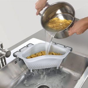 Sita din plastic Metaltex 185023000, capacitate 3,1 litri, gri - Img 3