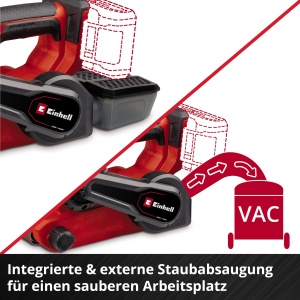Slefuitor cu banda Einhell TP-BS 18457 Li BL-Solo Motor Brushless 18V Rosu - Img 8