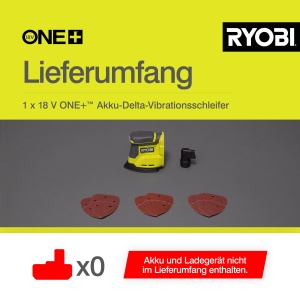 Slefuitor delta RYOBI RPS18-0, 18V, 1,8 mm, cu prindere tip velcro - Img 6