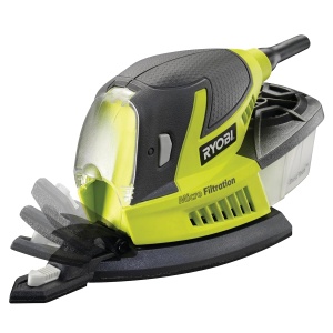 Slefuitor electric Ryobi RPS80-G, 80 W, compact, cu accesorii incluse