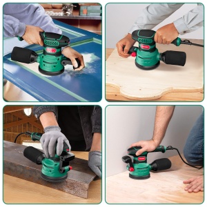 Slefuitor orbital HYCHIKA 450W 125mm 6 viteze cu sistem eficient de colectare a prafului - Img 6