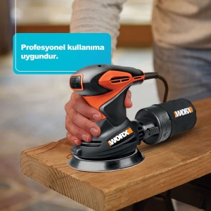 Slefuitor orbital rotativ WORX WX652.1 300W - Diametru de slefuire 125 mm - Slefuire pe o gama larga de materiale facilitata - Img 9