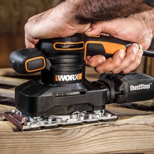 Slefuitor orbital WORX WX641 250 W - Slefuitor la indemana cu microfiltru DUSTSTOP pentru lucrari curate - Circuit oscilant mare si operare usoara - Img 3