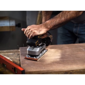 Slefuitor orbital WORX WX6421 270W - Instrument de slefuire profesional electric - Slefuire fara praf - Incl smirghel si carcasa negru portocaliu - Img 3