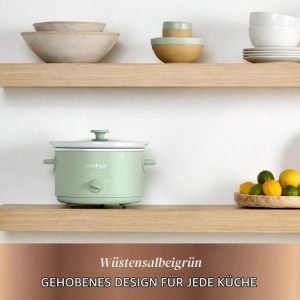 Slow Cooker Crock-Pot Design Series 4,5 L, 3 setari, Desert Sage - Img 2