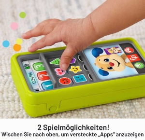 Smartphone interactiv Fisher-Price Lernspa 2-in-1, 75 melodii, pentru 9-36 luni - Img 4