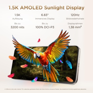 Smartphone TCL P80, 256GB, 50MP, 6.83 AMOLED, Gold - Img 5