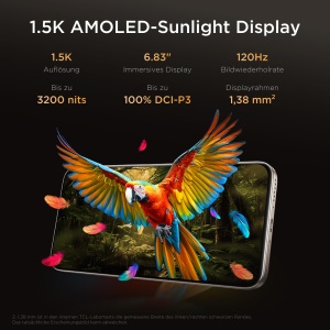 Smartphone TCL P80 Pro 5G, 512GB, 24GB RAM, Camera 50MP, Albastru - Img 3
