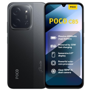 Smartphone Xiaomi Poco C85, 6GB RAM, 128GB, 6000mAh, Negru
