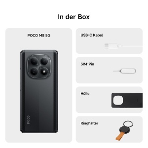 Smartphone XIAOMI Poco M8, 8GB RAM, 256GB, Camera 50MP, Negru - Img 6