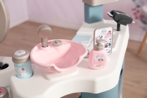 Smoby - My Beauty Center Beauty Studio - Masa de toaleta cu functii electronice si mecanice, multe accesorii, pentru copii de la 3 ani - Img 6
