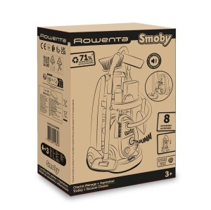 Smoby Rowenta Reinigungstrolley Set de Curatenie pentru Copii cu Aspirator si Sunete Realiste 8 Accesorii Incluse - Img 7