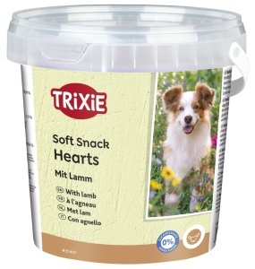 Snack-uri pentru caini TRIXIE Happy Hearts cu carne de miel 500 g