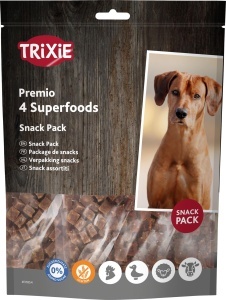 Snack-uri pentru caini TRIXIE Superfoods - 4 sortimente, 4 x 100 g, gluten free