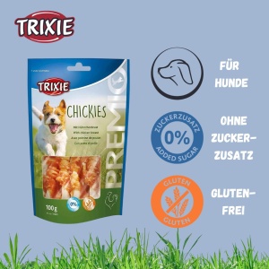 Snackuri pentru caini TRIXIE Premio Hunde-Chickies 100g - Fara gluten si zahar - Img 5