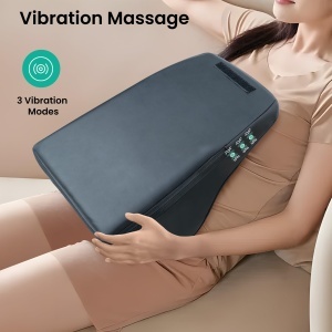 Snailax Shiatsu Nackenmassagegerat 3D Knet-Massagekissen cu incalzire si vibratii - Img 7