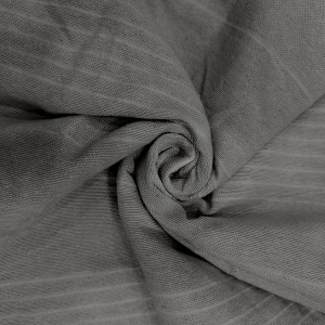 Soleil d'ocre Adele Carouri, Aruncat din fotoliu, Polycoton, Gri, 140 x 200 cm - Img 3