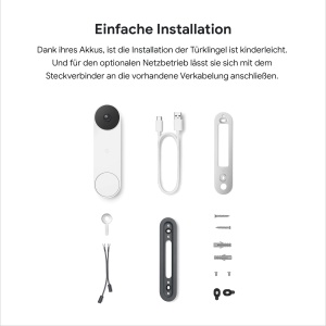 Sonerie video Google Nest cu acumulator, wireless, compatibila cu Google Home - Img 4