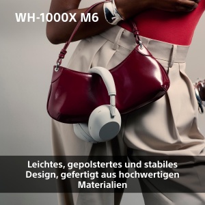 Sony WH-1000XM6 Casti Wireless Over-Ear Emblematice cu Anulare A Zgomotului, Sunet de Inalta Rezolutie, Confort Suprem, Design Pliabil, Husa Durabila, Baterie de 30 De Ore, iOS si Android - Negru - Img 6