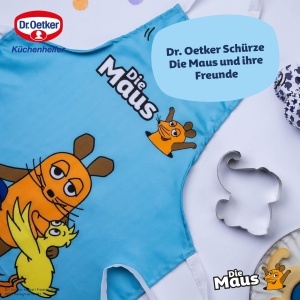 Sort de bucatarie Dr. Oetker cu design Maus, Elefant si Ente, 60 x 45 cm - Img 2