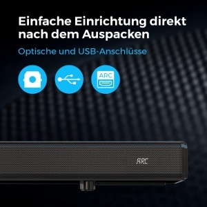 Soundbar Cello YWS23-DE 2.1 Canale 80W Bluetooth Negru - Img 6