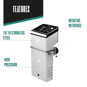 Sous Vide Lacor 69592, 2300W, din inox, compact si portabil - Img 3
