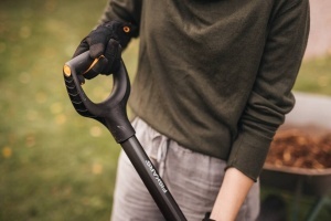 Spaten de gradinarit Fiskars 1070639, 125 cm, Borstahl, Ergonomic, GriNegru - Img 8