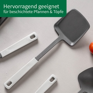 Spatula de bucatarie Chefkoch Fackelmann, 33cm, rezistenta la caldura, gri - Img 4