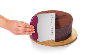 Spatula inox profesionala cu maner ergonomic si gradatie - Img 6
