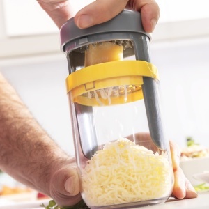 Spiralizator de legume InnovaGoods 3-in-1, manual, alb, multifunctional - Img 9