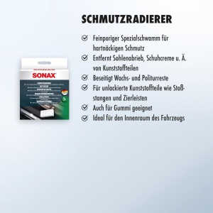 Sponge de curatare SONAX SchmutzRadierer 2 bucati pentru interior auto - Img 3