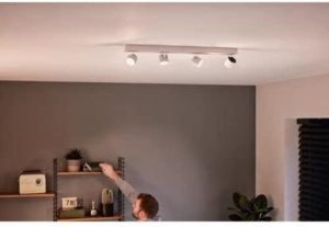 Spot de tavan Philips myLiving Star, 4x4,5W, Alb - Img 6