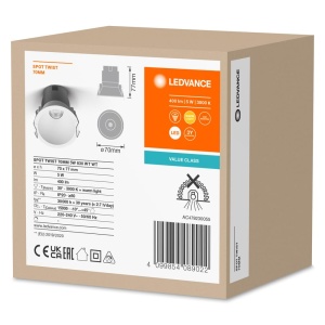 Spot LED Ledvance Einbau, 5W, 400lm, 3000K, Alb - Img 3
