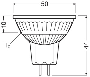 Spot LED Osram Superstar MR16 3,4W 2700K dimmabil, 345 lm - Img 3